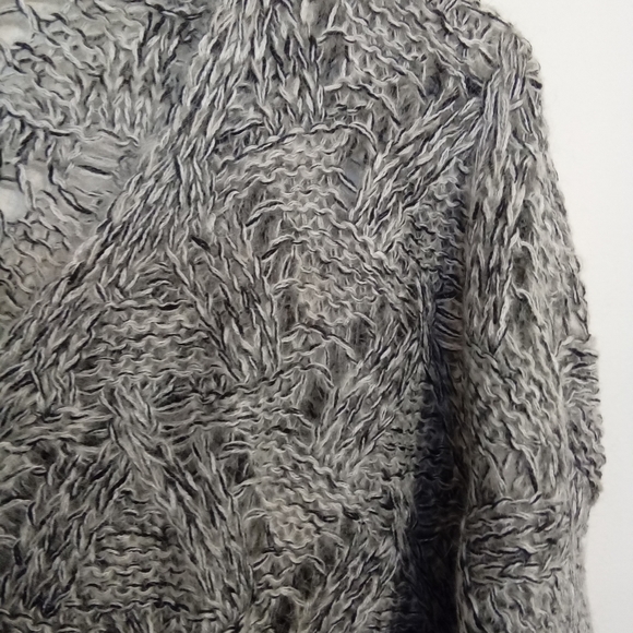 Marled Pointelle Knit Batwing Sweater - Picture 6 of 13